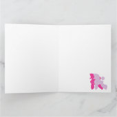 Carte de voeux de caniche motif (Intérieur)