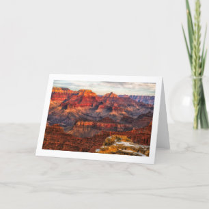 Carte de voeux de canyon grand