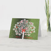 Carte de voeux de cardinaux de Noël (Dos)