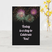 Carte de vœux de célébration (Fleur jaune)