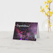 Carte de voeux de célébration (Fleur jaune)