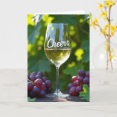 Carte de vœux de célébration Cheers Grapevine (Fleur jaune)