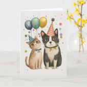 Carte de voeux de célébration de façon péremptoire (Fleur jaune)