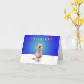 Carte de vœux de célébration - Vierge à l'intérieu (Fleur jaune)