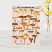 Carte de voeux de champignon (Fleur jaune)