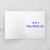 Carte de voeux de Chanukah (Intérieur)