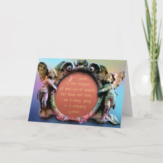 Carte de voeux de chapitre d'amour