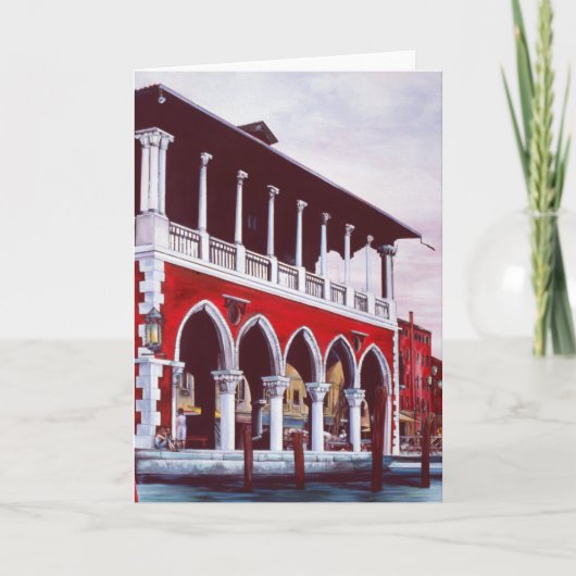 Carte de voeux de charme vénitienne (Devant)