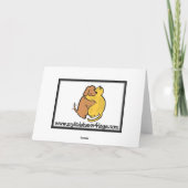 Carte de voeux de chat (Dos)