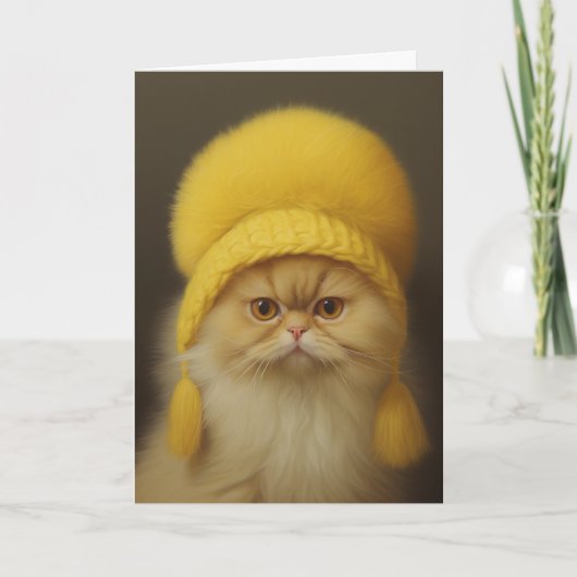 Carte de vœux de chat de la galerie de chats (Devant)