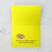 Carte de voeux de chat de sommeil (Intérieur)