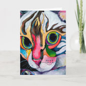 Carte de voeux de chat du Bengale (Devant)