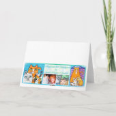 Carte de voeux de chat et de poussin de Pâques (Dos)