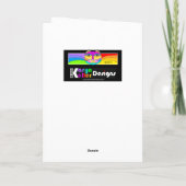 Carte de voeux de chat Purse (Dos)