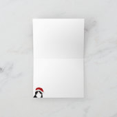 Carte de vœux de chat Scottish Fold Père Noël (Intérieur)