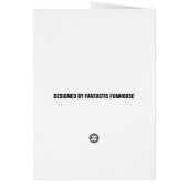 Carte de voeux de chat victorienne, Aristrocat (Dos)