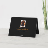Carte de voeux de chaton de Halloween (Dos)