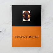 Carte de voeux de chaton de Halloween (Intérieur)