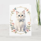 carte de vœux de chaton mignon (Devant)
