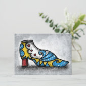 Carte de voeux de chaussures victorienne (Debout devant)