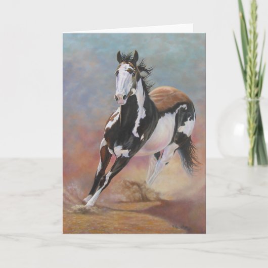 carte de voeux de cheval (Devant)