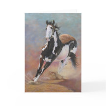 carte de voeux de cheval