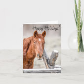 Carte de vœux de cheval (Devant)