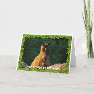 Carte de voeux de cheval