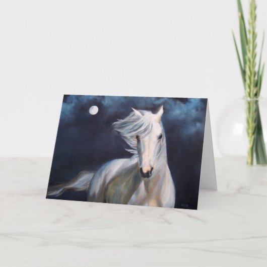 Carte de voeux de cheval de "Moonsilver" (Devant)