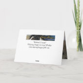 Carte de voeux de Cheval Sauvage - Amis Peint (Dos)