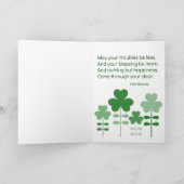 Carte de vœux de chiacuiteau pour la Saint-Patrick (Intérieur)