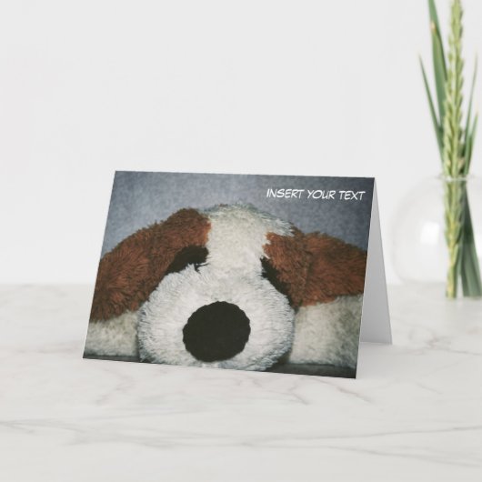 Carte de voeux de chien (Devant)