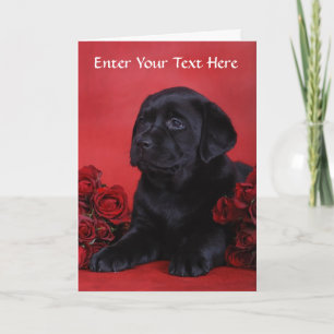 Carte de voeux de Chien Chien Chien Chien Noir du 