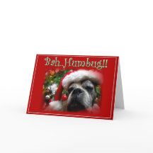 Carte de voeux de chien de boxeur de Noël