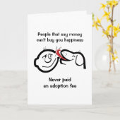 Carte de voeux de chien de délivrance, adoption de (Fleur jaune)