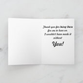 Carte de voeux de chien et de chaton de merci (Intérieur)