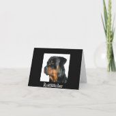 Carte de voeux de chien Miss You Rottweiler - Vers (Dos)