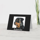 Carte de voeux de chien Miss You Rottweiler - Vers (Dos)