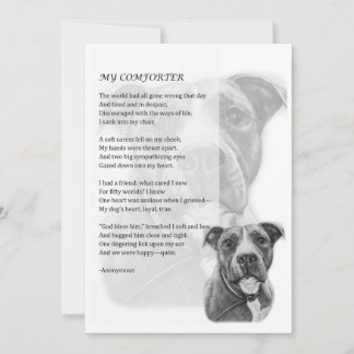 Carte de voeux de Chien Taureau Pit Animaux domest