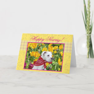Carte de vœux de chiot boxer Happy Nowruz
