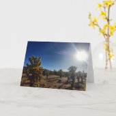 carte de voeux de cholla (Fleur jaune)