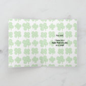 Carte de voeux de chouette épervière de St Patrick (Intérieur)