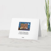 Carte de voeux de Chouettes endormies (Dos)