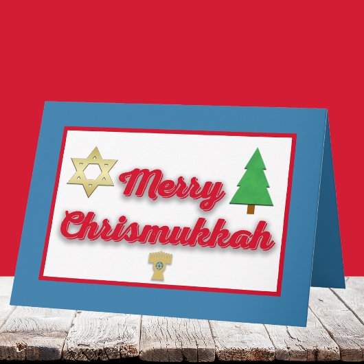 Carte de vœux de Chrismukkah joyeux