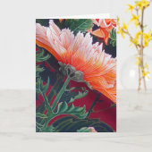 Carte de voeux de chrysanthème (Fleur jaune)