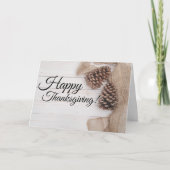 Carte de voeux de chute du cône de pin (Devant)