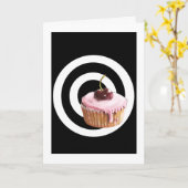 Carte de voeux de cible de petit gâteau (Fleur jaune)