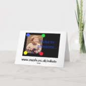 Carte de voeux de ciel de dragée à la gelée de (Dos)