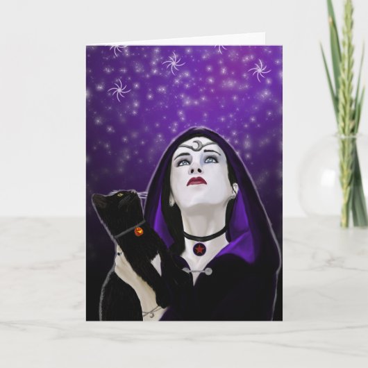 carte de voeux de cieux de samhain (Devant)