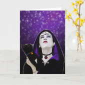 carte de voeux de cieux de samhain (Fleur jaune)